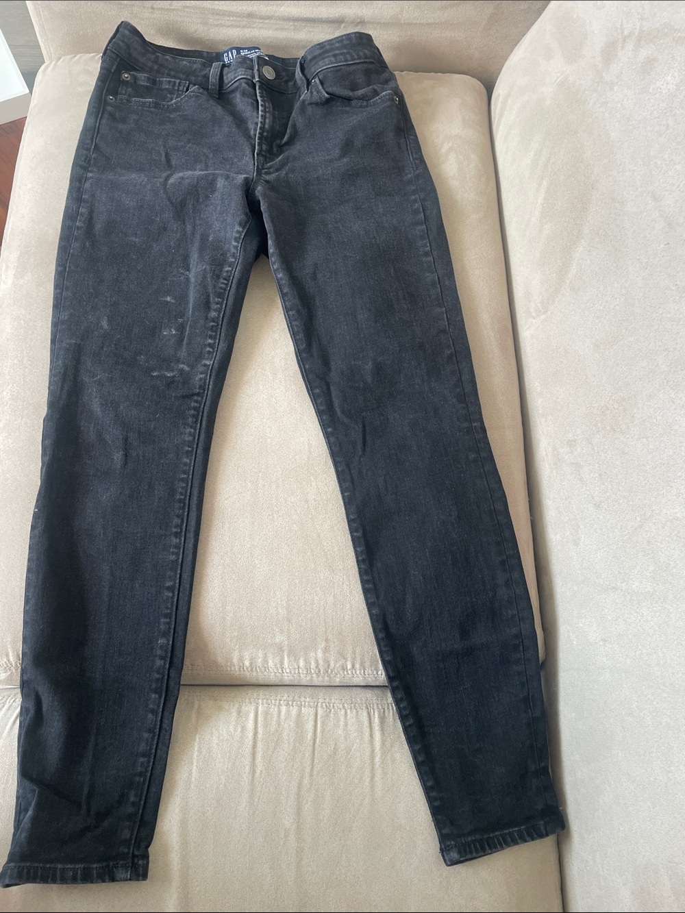 GAP Washed Black Slim Jeans